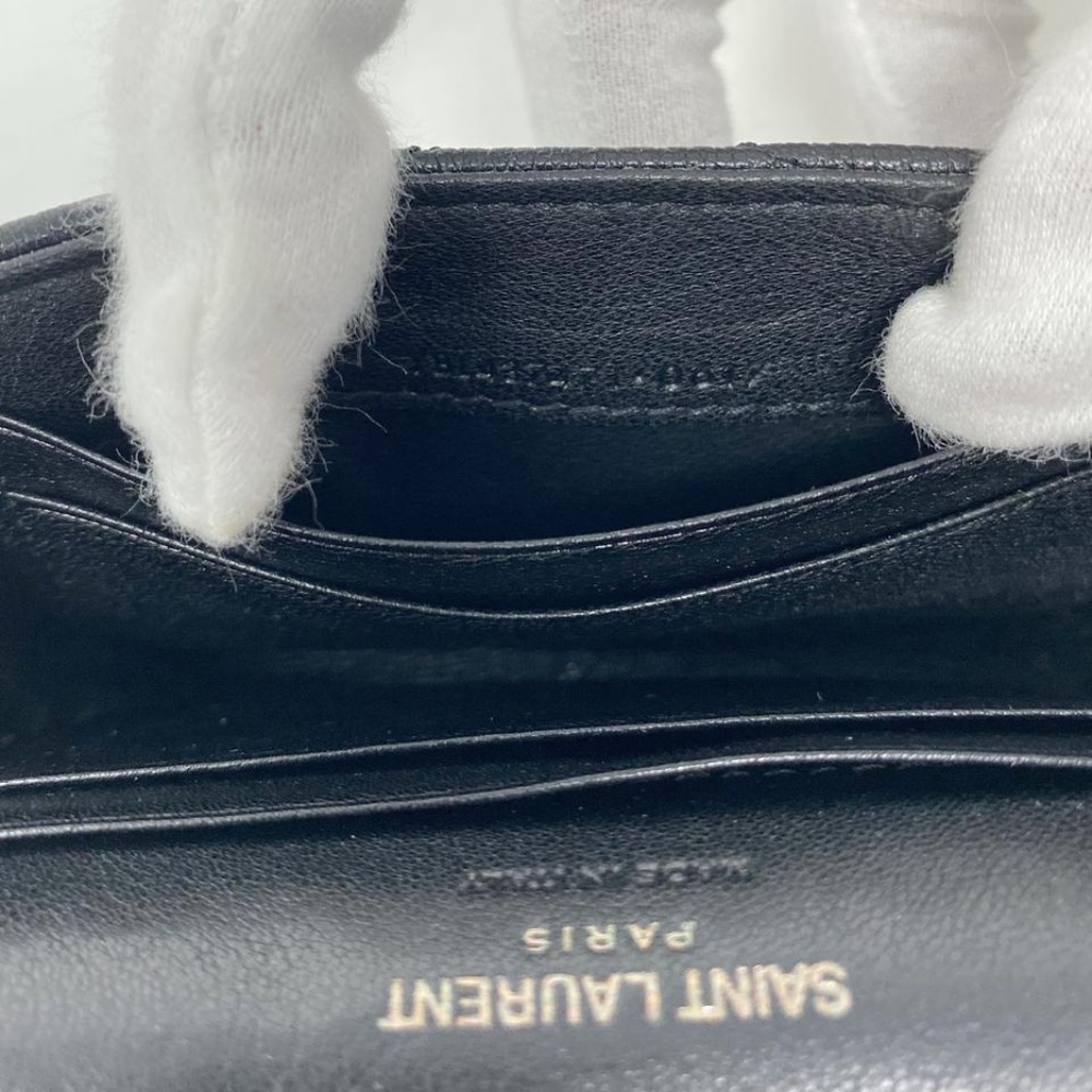 Saint Laurent Monogram Flap Leather Wallet - Picture 7 of 7